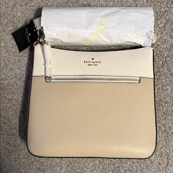 Kate Spade Two-Tone Leather Crossbody Bag - Picture 1 of 6